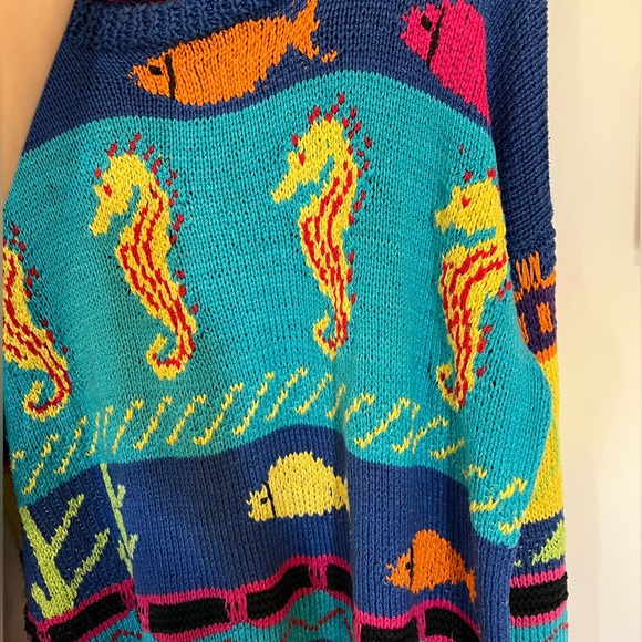 Amazing unique vintage 100% cotton sweater - Picture 3 of 5